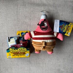 Spongebob Squarepants Bikini Bottom Glow Pals Patrick Plush & Gary Car